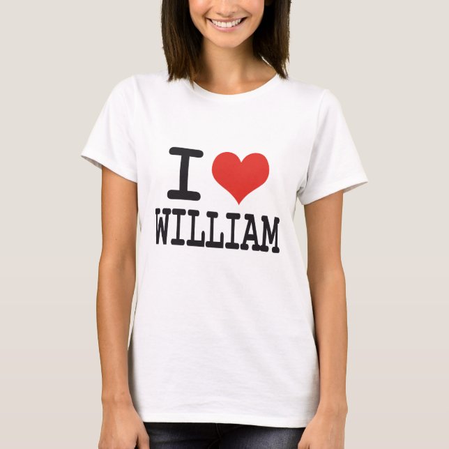 CAMISETA AMO A WILLIAM (Anverso)