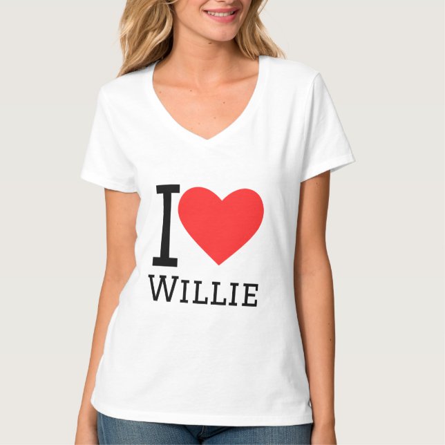 Camiseta Amo a willie (Anverso)