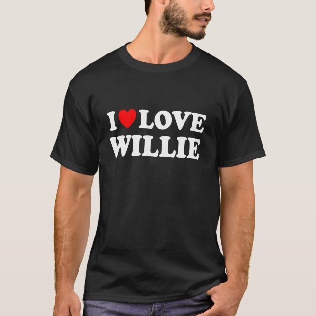 Camiseta Amo a Willie I Heart Willie (Anverso)