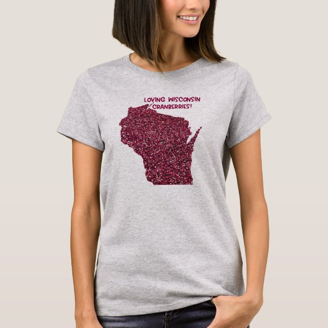 Camiseta Amo a Wisconsin Cranberries (Anverso)