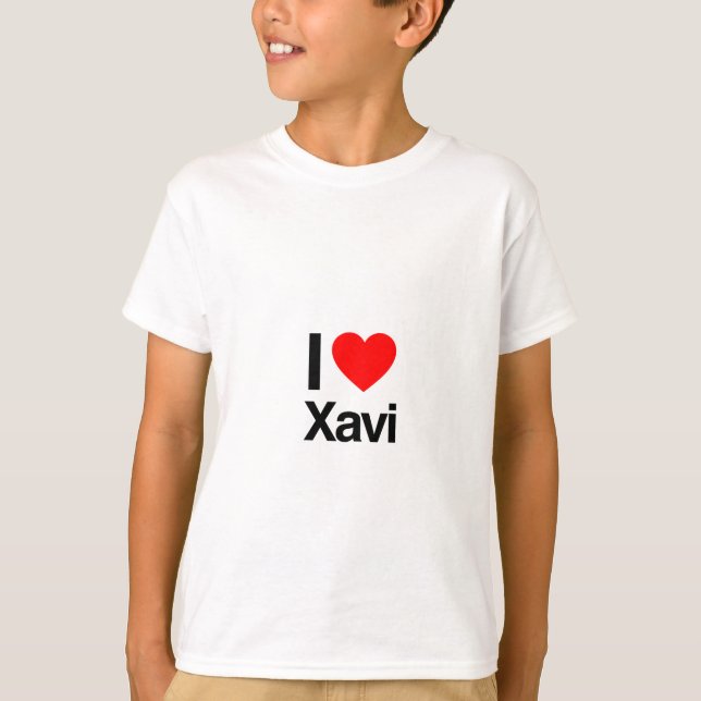 Camiseta amo a xavi (Anverso)