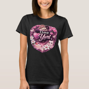 Camiseta Amo a Yuri   Estética de Anime de Chicas Kawaii 