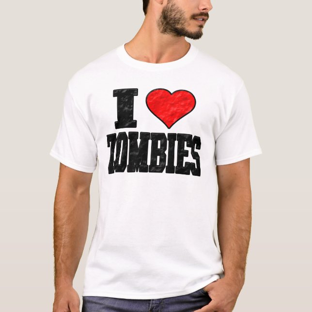 Camiseta Amo a zombis (Anverso)