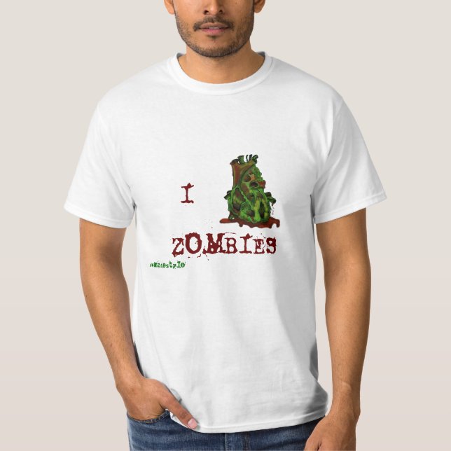 Camiseta Amo a zombis (Anverso)
