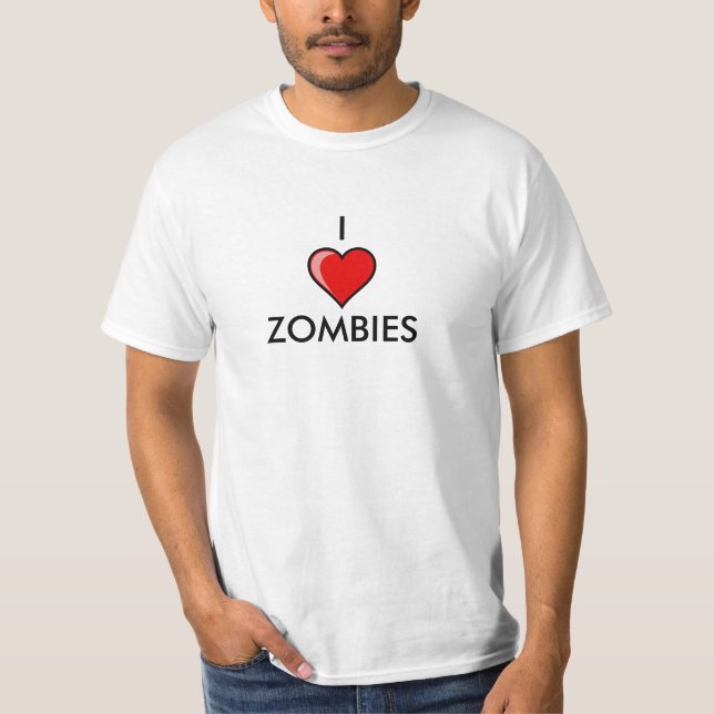 Camiseta Amo a zombis (Anverso)