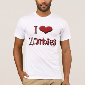 Camiseta amo a zombis