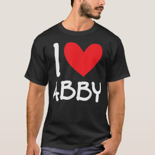 Camiseta Amo Abby Nombre Chica Personalizada Mujer BFF Frie