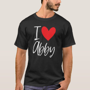 Camiseta Amo Abby Nombre Chica Personalizada Mujer Bff Frie