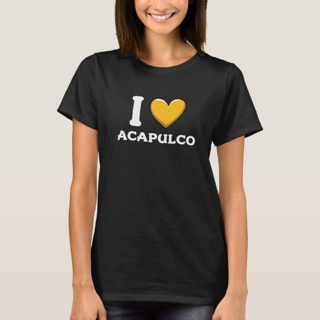 Camiseta Amo Acapulco México  7 (Anverso)