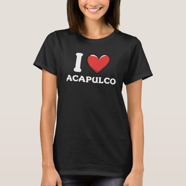 Camiseta Amo Acapulco México 8 (Anverso)