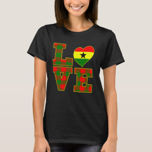 Camiseta Amo Accra Orgulloso Ghanés Me encanta escuchar la