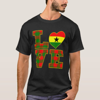 Camiseta Amo Accra Orgulloso Ghanés Me encanta escuchar la