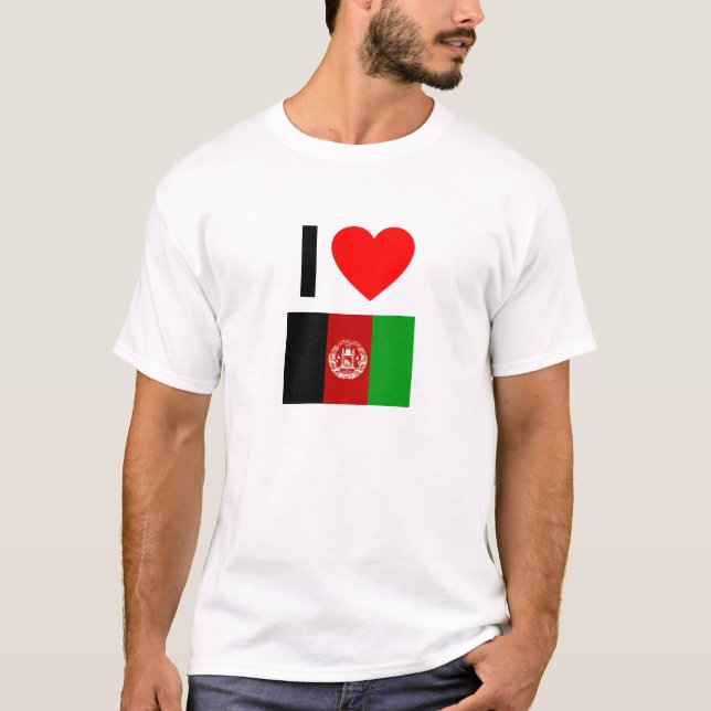 Camiseta amo afganistán (Anverso)
