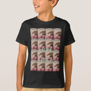 Camiseta Amo África - Patrón de paisaje cultural