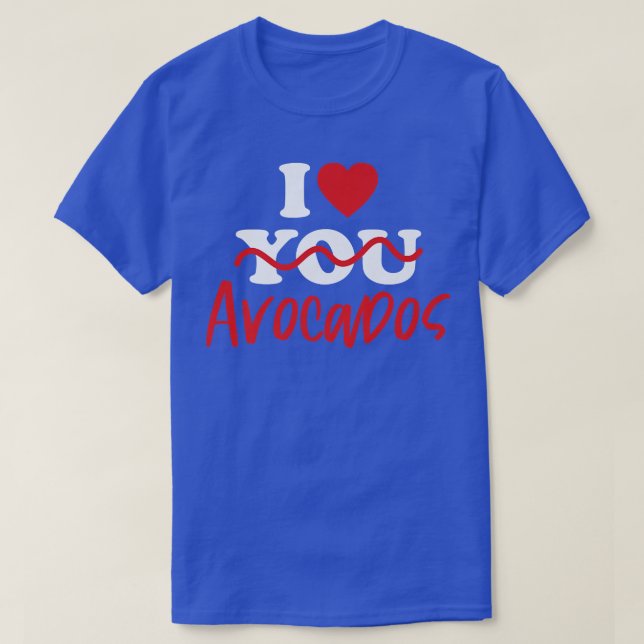 Camiseta Amo Aguacates (Diseño del anverso)