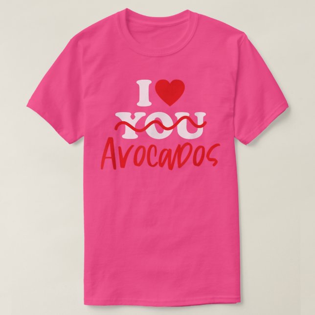 Camiseta Amo Aguacates (Diseño del anverso)