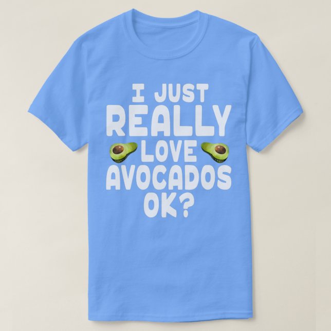 Camiseta Amo Aguacates (Diseño del anverso)