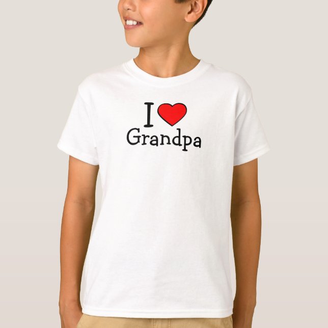 Camiseta ¡Amo al abuelo! (Anverso)