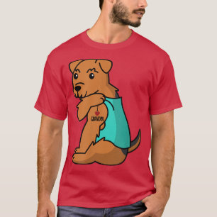 Camiseta Amo al abuelo Tattoo Airedale Terrier