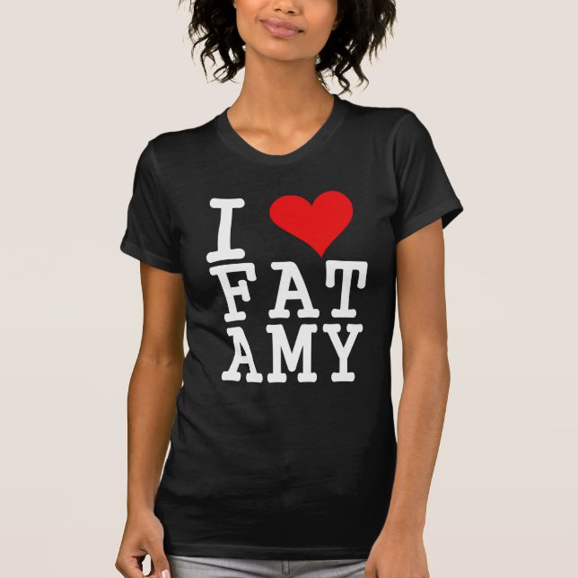 Camiseta amo al amy gordo (Anverso)