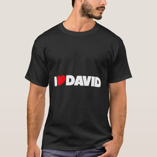 Camiseta Amo al David del Corazón (Anverso)