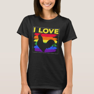 Camiseta Amo al gallo por pollo