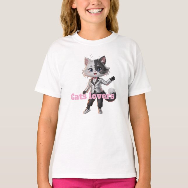 Camiseta Amo al gato (Anverso)