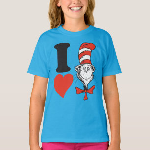 Camiseta Amo al gato en el sombrero