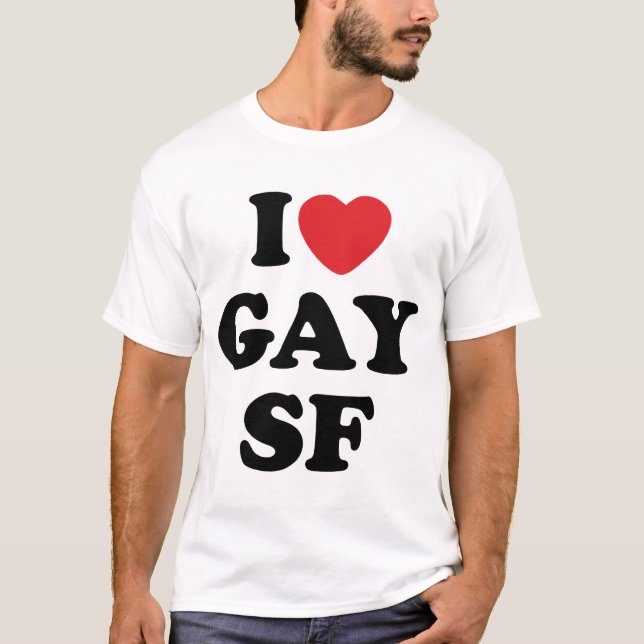 Camiseta Amo al gay SF (Anverso)