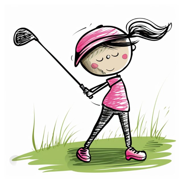 Camiseta "¡AMO AL GOLF!" Diversión, Chica de golf Personali (Smiling Golfer
)