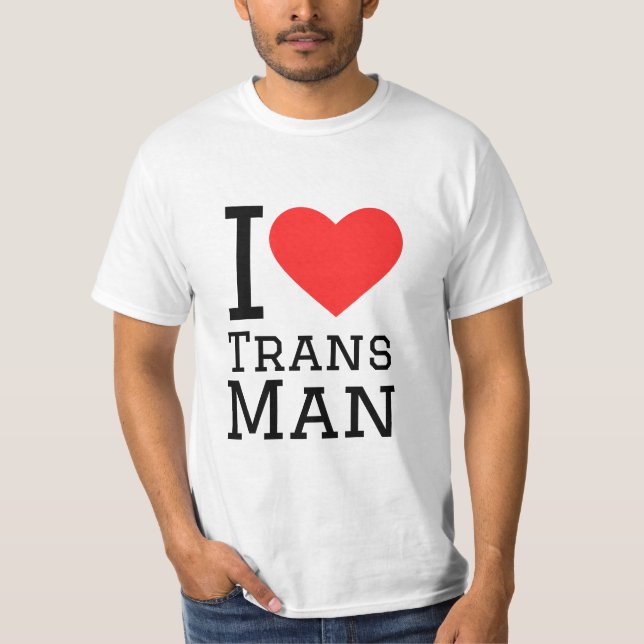 Camiseta Amo al hombre trans (Anverso)