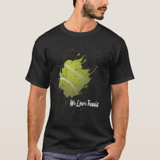Camiseta Amo al jugador del club de tenis de pelota de teni