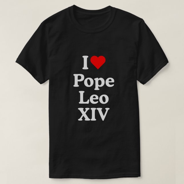 CAMISETA AMO AL PAPA LEO XIV (Diseño del anverso)