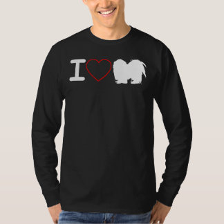Camiseta Amo al Perro Shih Tzu Me Encanta El Corazón
