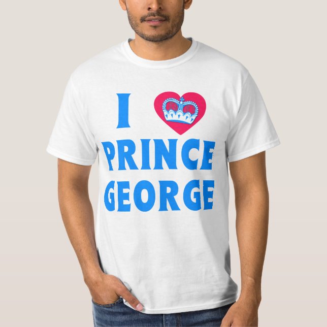 Camiseta Amo al Príncipe Jorge I Corazón Príncipe George (Anverso)