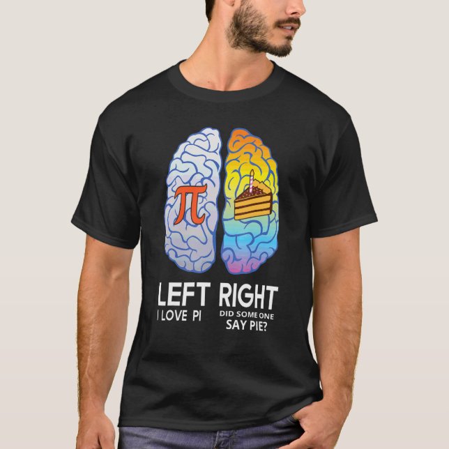 Camiseta Amo Al Profesor De Ciencias De Pi Brain Math (Anverso)