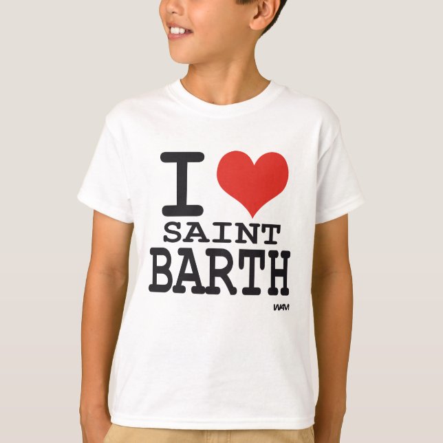 Camiseta Amo al santo Barth - St Barthelemy (Anverso)