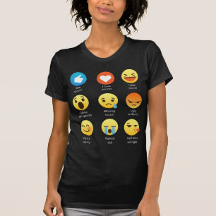 Camiseta Amo al Social del Emoticon del fútbol (emoji) (la