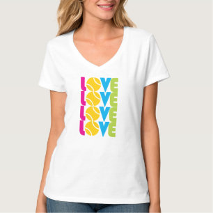 Camiseta Amo al tenis lindo -