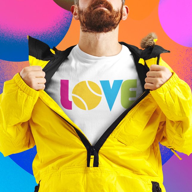 Camiseta Amo al tenis lindo - adulto (Subido por el creador)