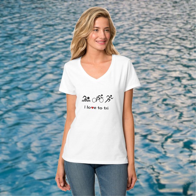 Camiseta Amo al triatlón por los trictogramas (Subido por el creador)