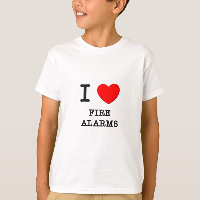 Camiseta Amo alarma de incendio (Anverso)