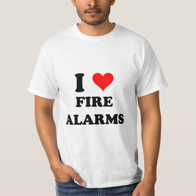 Camiseta Amo alarma de incendio (Anverso)
