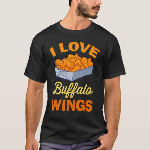 Camiseta Amo Alas De Pollo Buffalo Alas De Pollo Calientes