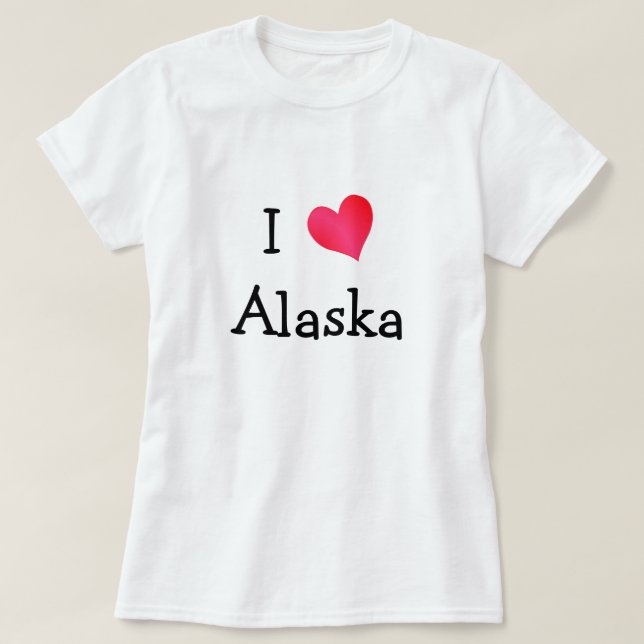 Camiseta Amo Alaska (Diseño del anverso)