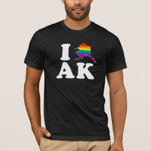 CAMISETA AMO ALASKA GAY - BLANCO - .PNG