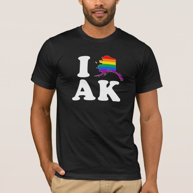 CAMISETA AMO ALASKA GAY - BLANCO - .PNG (Anverso)
