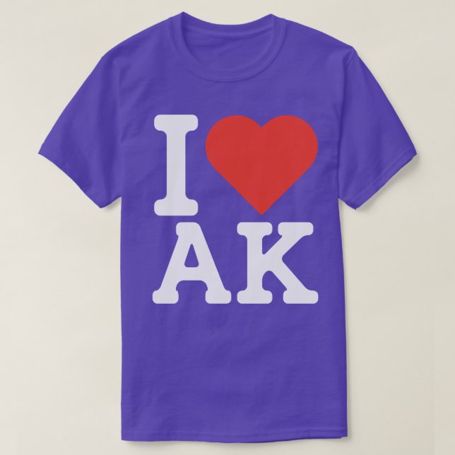Camiseta Amo Alaska TShirt 1 (Diseño del anverso)
