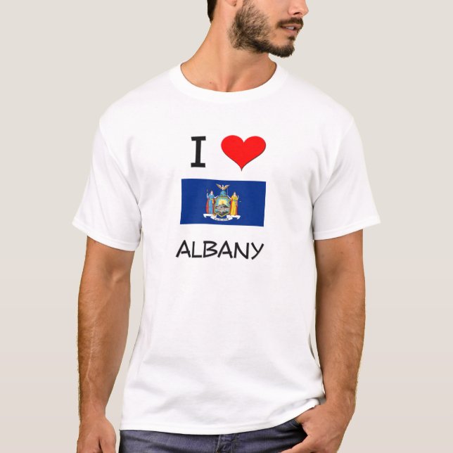Camiseta Amo Albany Nueva York (Anverso)