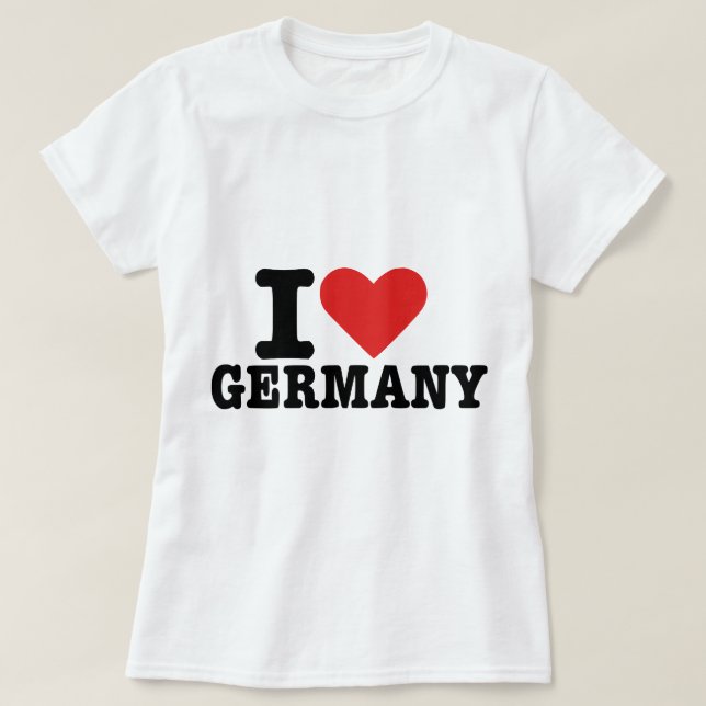 Camiseta Amo Alemania (Diseño del anverso)